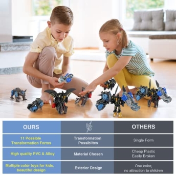 11 Dinosaur Transformer Toys for Kids 6 and Up
