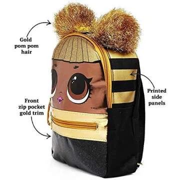 L.O.L. Surprise! Gold Mini Backpack for Kids 10x8x3 Inches
