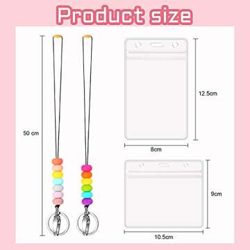 Colorful Marspark Silicone Lanyards for ID Badges