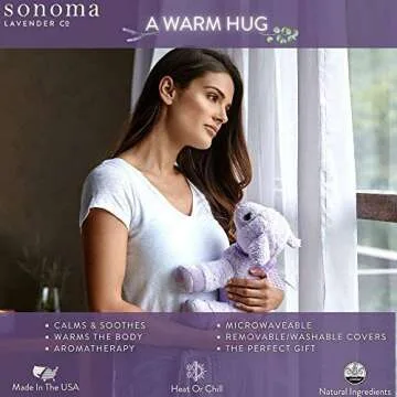 Sonoma Lavender Microwaveable Aromatherapy Pillow - Cuddly Lamb