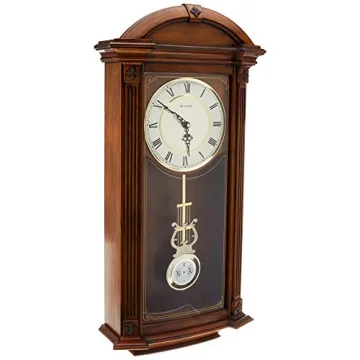 Bulova C4331 Hartwick Chiming Clock | Elegant Walnut Finish