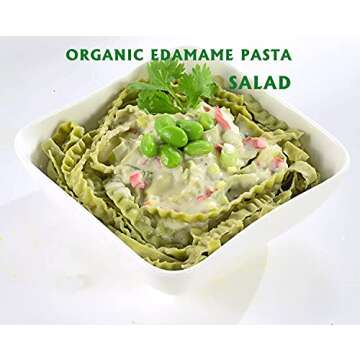 Organic Edamame Fettuccine 8 oz, Low Carb Pasta Gluten-Free High in Plant-Based Protein, Keto-Friendly, Organic, Kosher, BRC, Non-GMO, Vegan