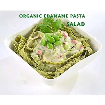 Organic Edamame Fettuccine 8 oz, Low Carb Pasta Gluten-Free High in Plant-Based Protein, Keto-Friendly, Organic, Kosher, BRC, Non-GMO, Vegan