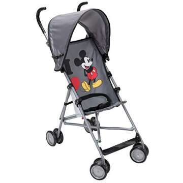 Disney Umbrella Stroller with Canopy, I Heart Mickey