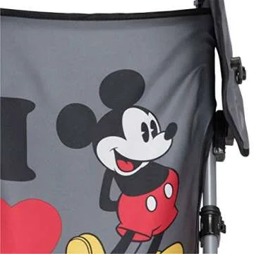 Disney Umbrella Stroller with Canopy, I Heart Mickey