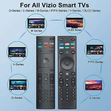 (Pack of 2) Universal Remote for VIZIO Smart TV Remote Control Compatible with All VIZIO Smart LED LCD HD 4K UHD HDR TVs