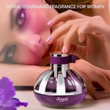 Sapil Ode Eau de Parfum for Women - Long-lasting Dubai Perfume EDP Spray - Fruity, Floral, Vanilla & Woody Scent - Luxurious Arabic Cologne for Women - 3.4 Oz (100ml) - Ideal Daily & Evening Wear