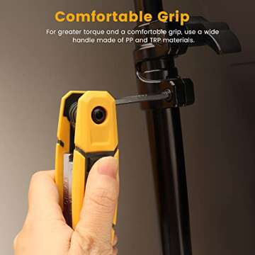 MULWARK 17pcs Folding Allen Wrench Set | Metric & Standard SAE - Key Tool 2 Pack Portable Hex for Basic Home Repair and General Applications