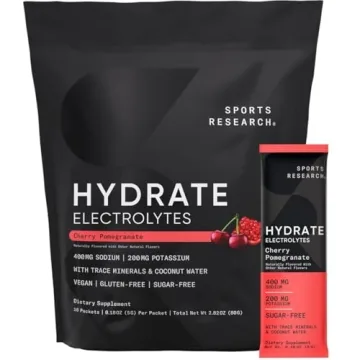 Sports Research Hydrate Electrolytes - Sugar-Free Cherry Pomegranate