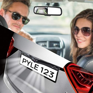 Pyle Backup Camera System with Mirror Screen & Night Vision