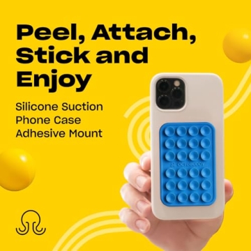 OCTOBUDDY Silicone Suction Phone Mount Hands-Free Grip