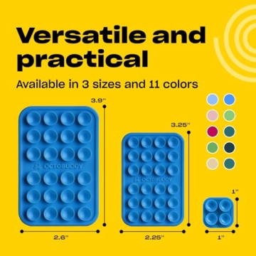 OCTOBUDDY Silicone Suction Phone Mount Hands-Free Grip