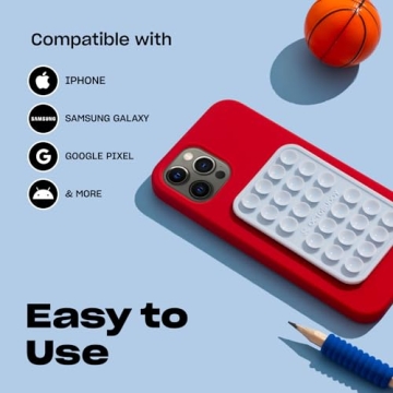 OCTOBUDDY Silicone Suction Phone Mount Hands-Free Grip