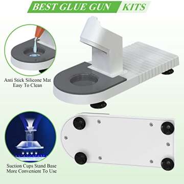 MONVICT Mini Glue Gun with Safe Stand & Glue Sticks