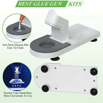 MONVICT Mini Glue Gun with Safe Stand & Glue Sticks