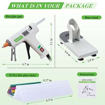 MONVICT Mini Glue Gun with Safe Stand & Glue Sticks