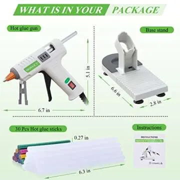 MONVICT Mini Glue Gun with Safe Stand & Glue Sticks