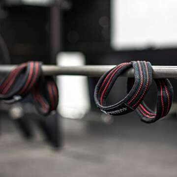 Heavy Duty Lifting Straps for Deadlift - Figure 8 Wrist Straps for Heavy Weight Lifting, Strongman, Powerlifting, Workout and Weightlifting - For Men (12" - Up to 8" Wrist Circumference)