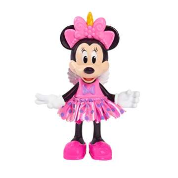 Disney Junior Minnie Mouse Fabulous Fashion Doll Unicorn Fantasy, 14-pieces, Pretend Play, Kids Toys for Ages 3 Up by Just Play