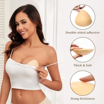 Double-Sided Sticky Bra Pads for Instant Lift and Support