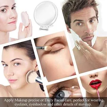 Cheftick 1X & 7X Double Sided Hand Held Mirror