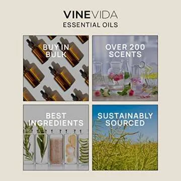 VINEVIDA Lemongrass Essential Oil 32 oz - Undiluted Lemongrass Oil 32 oz - Lemongrass Candle Oil Scent - DIY Candle Scents for Candlemaking - Bulk Essential Oil for Soap Making Safe for Skin