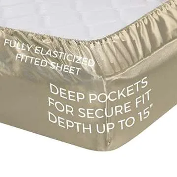 Gorgeous Queen Satin Sheets - Luxurious Softness & Comfort