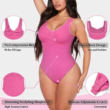 OMAKGI Seamless Shapewear Bodysuits for Women