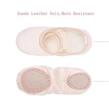 Stelle Satin Ballet Shoes for Girls - Dance Slippers