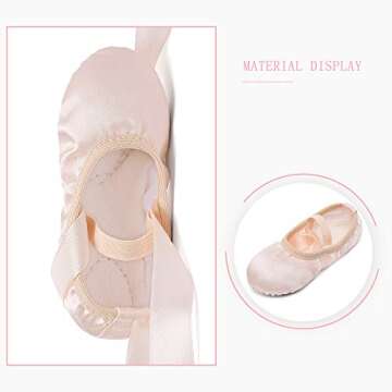 Stelle Satin Ballet Shoes for Girls - Dance Slippers