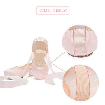 Stelle Satin Ballet Shoes for Girls - Dance Slippers