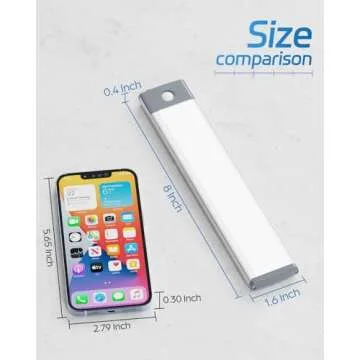 HIBOITEC LED Motion Sensor Under Cabinet Light 2Pack