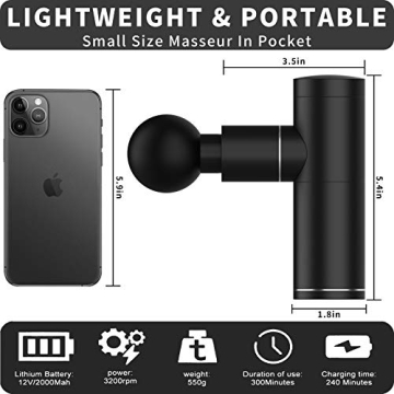 Aroprank Mini Massage Gun for Deep Tissue Relief and Recovery