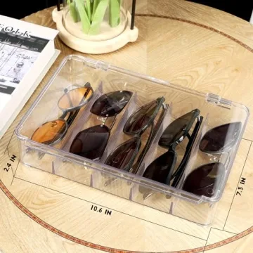 Stylish Stackable Sunglasses Organizer for Easy Storage