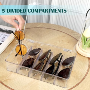 Stylish Stackable Sunglasses Organizer for Easy Storage
