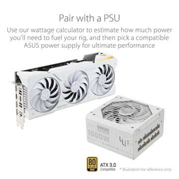 ASUS TUF Gaming NVIDIA GeForce RTX™ 4070 Ti Super White OC Edition Gaming Graphics Card (PCIe 4.0, 16GB GDDR6X, HDMI 2.1a, DisplayPort 1.4a)