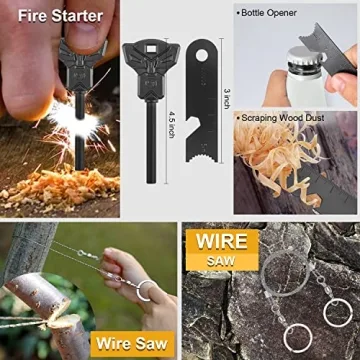 19-in-1 Survival Kit for Outdoor Adventures & Emergency Prep