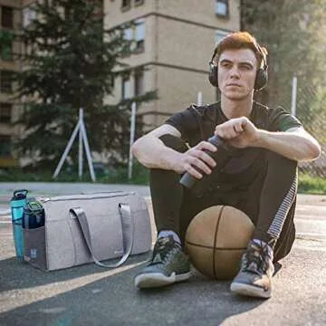 Sports Gym Bag with Wet Pocket & Shoe Compartment