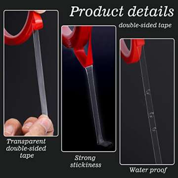 Grehge 150 Pcs Transparent Nail Art Display Stands