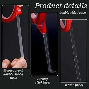 Grehge 150 Pcs Transparent Nail Art Display Stands