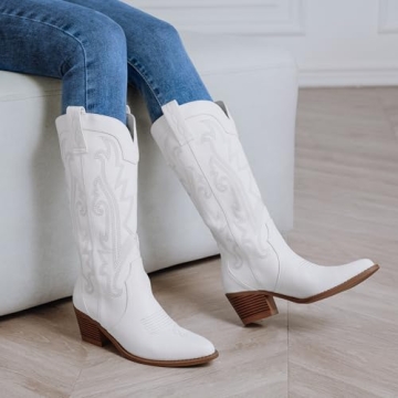 Athlefit Western Cowboy Boots for Stylish Women