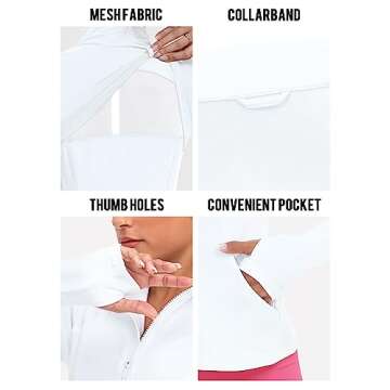 VUTRU Women's Full Zip Workout & Yoga Jacket