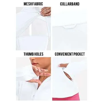 VUTRU Women's Full Zip Workout & Yoga Jacket