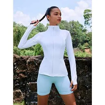 VUTRU Women's Full Zip Workout & Yoga Jacket