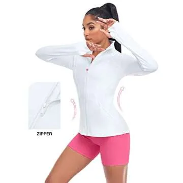 VUTRU Women's Full Zip Workout & Yoga Jacket