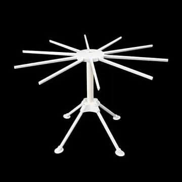 Ourokhome Pastry Dough Bench Scraper Knife and Collapsible Pasta Drying Rack, BPA Free Plastic and 430 Stainless Steel, Kitchen Tool, Dishwasher Safe