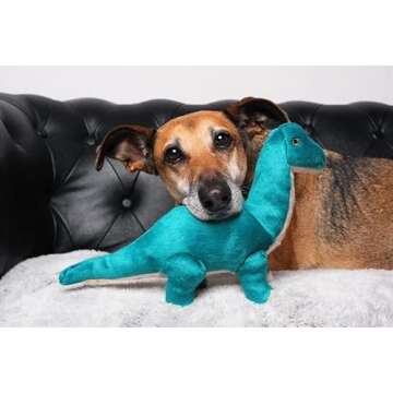 Fluff and Tuff Ross Brachiosaurus Plush Dog Toy