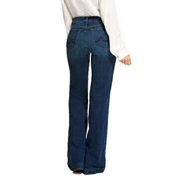 ARIAT Women's Trouser Mid Rise Stretch Kelsea Wide Leg Jean Joanna Size 31 S