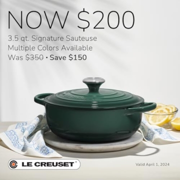Le Creuset Enameled Cast Iron Sauteuse Oven 3.5 Qt