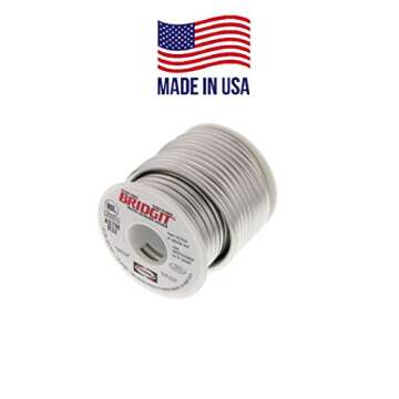 USA Made Lead Free Solder,Safety High Strength Nicke-Bearing Bridgit Solder 1/8 inch Dia,16 oz,Silve...